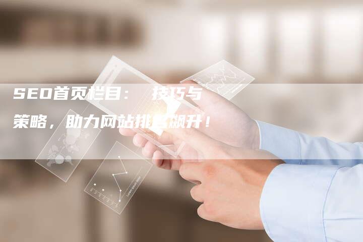 SEO首页栏目： 技巧与策略，助力网站排名飙升！