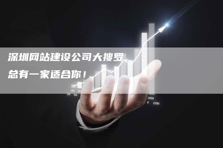 深圳网站建设公司大搜罗，总有一家适合你！