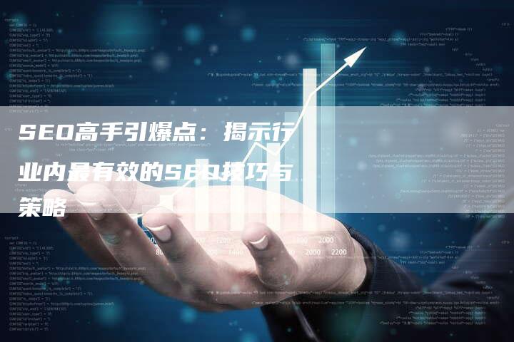 SEO高手引爆点：揭示行业内最有效的SEO技巧与策略